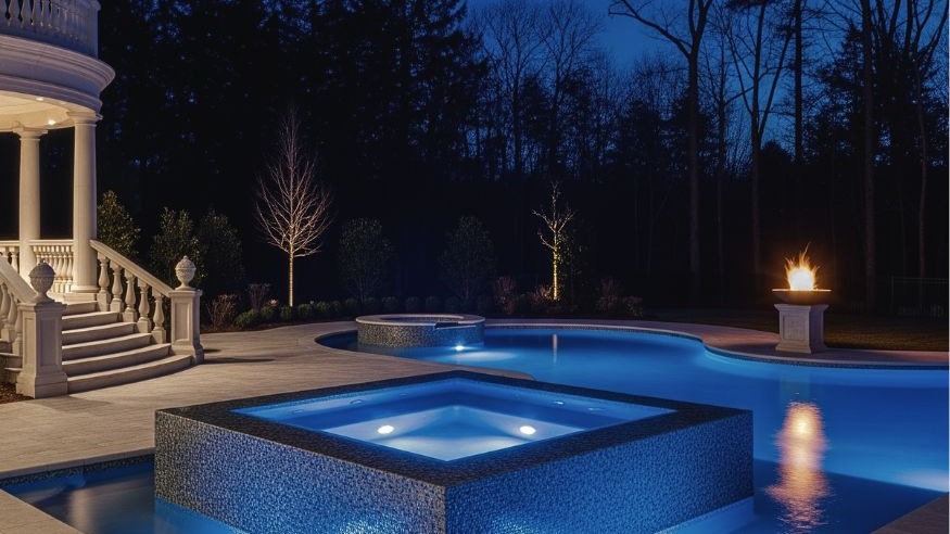 Pool design, construction, and installation process.